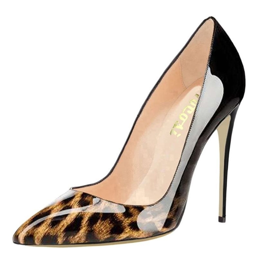 Coleter Elegant Leopard Print High Heels